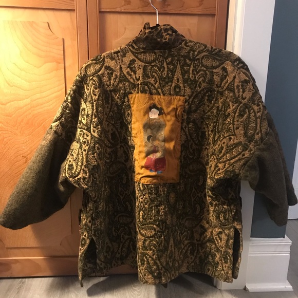 Vintage Oversized Kimono Coat - Picture 1 of 6